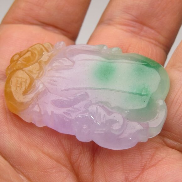 Jade Hand Made Carved Pendant